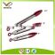 7'' 9'' 12'' promotional silicone stainless steel food grade bbq tongs