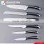 6 pcs forged pom handle kitchen knife set with wooden magnet block