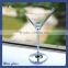 Top drawer handmade lead free clear crystal bubble ball martini wine glass stand with multi-purpose