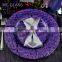 Wholesale Plates Dessert and Decoration Purple Dinner Glass Wedding Charger Plate
