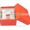 Hot selling small red watch box for promotional gift watch oem order received custom logo