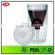 Customized 10 ounce Double layer Christmas plastic wine glass with lid
