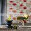 Wallpapers Type and modern washable viny flowel wallpaper