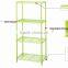 Green Painted 4-tier Metal shelving / storage shelf / storage rack / flower / high-quality carbon steel pipe shelf