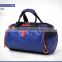 leather travel bag, pattern sports bag with shoes compartment