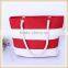Fashion stripe canvas shopping bag/beach bag with manila rope
