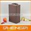 Best Sell factory custom made black round single leather wine box (ZDS-F371)