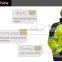 high quality reflective safety used uniform cotton working uniform fluo yellow heavy cotton jackets