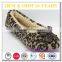 OEM sexy leopard girls indoor ballet shoes