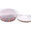 White eco-friendly melamine bowl with lid for baby food feeding