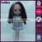 Chinese plastic naked doll with beautiful dress