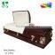 Chinease solid ash wooden casket for Adult Funeral
