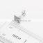 Women's fashion jewelry square shaped clear AAA round cz diamond stud earrings