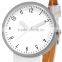 Fashion Classic White Genuine Leather Band Analog Ladies Women's Quartz Wrist Watch