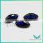 European machine cutting 34# synthetic corundum marquise fake blue sapphire rings