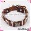 Custom engraved bracelets wholesale, leather cuff bracelet men