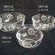 glass bowl & glass plate
