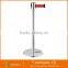 Stainless Steel Chrome Retractable Belt Barrier used in Bank