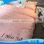 Hot sale 100% cotton Korean style pink puff side bedding sets