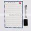 magnetic calendar to-do list custom design magnet dry erase board for kitchen memo