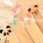 hot Simple cartoon animal shaped wooden students ruler