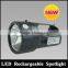 10W 810lm led handheld rechargeable battery powered search spotlight with belt