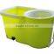 Magic Spin Microfiber Mop + Bucket 2 Heads Rotating 360 Easy Floor Mop Blue