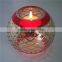 Mercury round glass tealight candle holder made in China