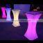 2015 led battery table sale and rental table for club /event cocktail tables