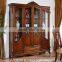 S8806 Master room office set furniture Big European corner bookcase American study room furniture s olid wood bookcase