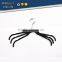 ABS plastic antiskid velvet hangers flocking clothes hanger with pulley for women