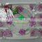 JK043 7pcs Glass salad bowl set with spray deco