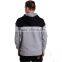 Cotton pullover hoodie black and grey color hoodies fabric