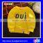 High quality organic cotton long sleeve crewneck screen print baby sweatshirts design without hood