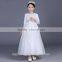 2017 long communion dress celebrity dress white evening dress long sleeve