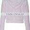 Womens Crop Top Custom Printed Long Sleeve Crop Pullover Hoodie & Sweatshirts Loose Fit Poly-Cotton Fleece Hoodie OEM