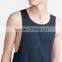 Plain black knitted men stringer tank top with no lable