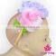 FGA035 lovebaby Wholesale colorful flowers 0-6t baby wear head piece wedding hair accessories bridal flowers hairband