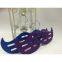 Flocked mustache tie hanger scarf hanger