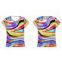 Latest design processing women's short-sleeved cotton digital printing speed drying (factory direct)