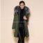 Wholesale good quality faux fur lined with coat military women coat