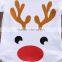 Newborn baby christmas romper infant white reindeer clothes