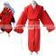 SunShine-InuYasha Red Kimono Anime Cosplay Costume