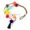 New Different Colors Pom Pom Tassel Necklaces