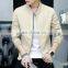 Good Quality Zipper Men's Jacket o Neck Long Sleeves Plain Jacket for Men
