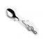 High quality music note silver shiny metal spoon