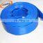 2 mm 230 g/m blue PVC lay flat water agricultural irrigation hoses pipe