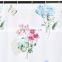 Butterfly floral polyester shower curtain nake with hooks