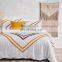 90gsm  washed  microfiber tufting embroidery appliqued duvet cover quilted bedspread bed sheet with comforter