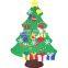 Xmas Decoration Gifts DIY Felt Christmas Wall Tree With Ornament